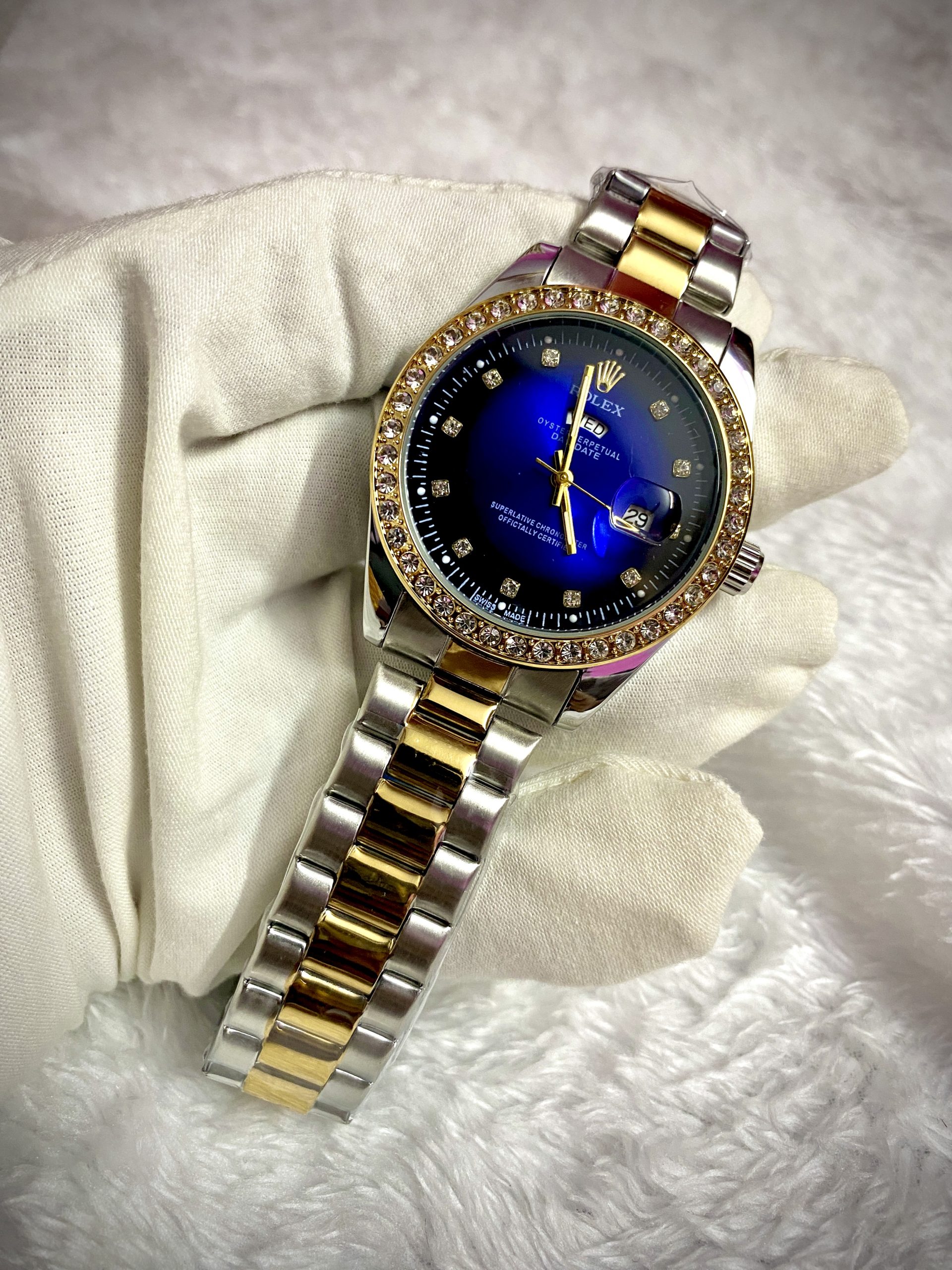 Rolex AA grade Toton Blue plate Watch