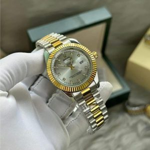 Rolex AA grade Golden shape White plate