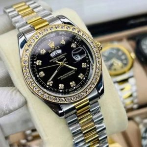 Rolex AA Grade Toton Black Diamond Watch